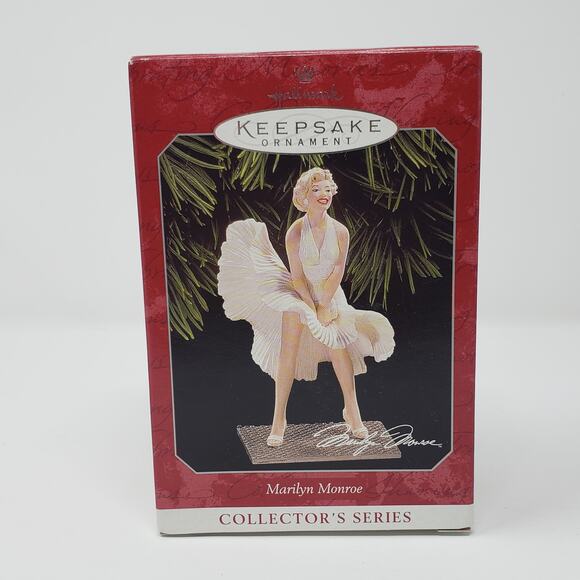 1998 Hallmark Marilyn Monroe #2 Handcrafted Keepsake Holiday Christmas Ornament - Picture 1 of 10